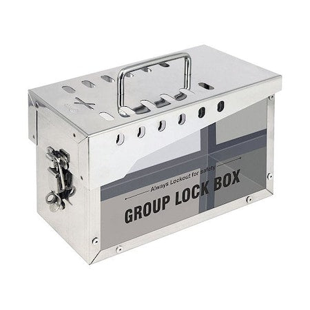 Zing 7636 - Group Lockout Box - Stainless, 13-Hole