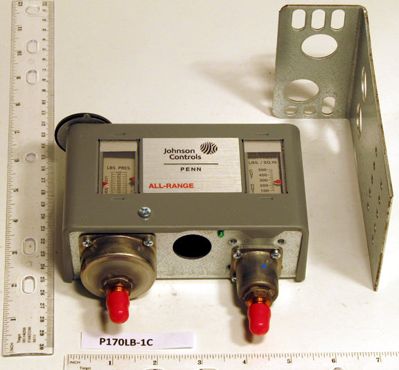Johnson P170LB-1C Spst Dual Pres. Control W/Auto Reset