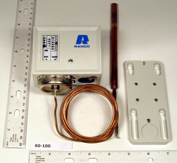 Robertshaw O60-100 Spdt Remote Bulb Temp. Control -35/95F 96" Cap. Includes Nema 1 Enclosure