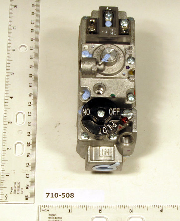 Robertshaw 710-508 Millivolt 3/8" X 3/8" Low Profile Natural Gas Heating Valve 70000 BTU