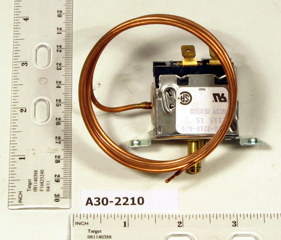 Robertshaw A30-2210 Spst Commercial Refrigeration Temperature Control With 48" Cap.