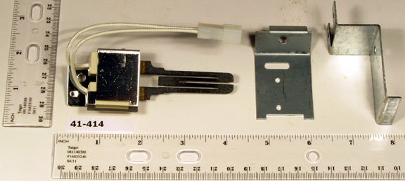 Robertshaw 41-414 Hot Surface Furnace Ignitor With 5-1/4" Leads & Mounting Adapters Norton 271NM