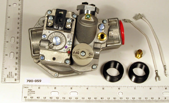Robertshaw 700-059 24v 1" X 1" Intermittent Pilot Direct Spark & Hot Surface Natural Gas Valve
