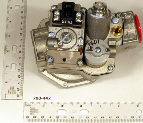 Robertshaw 700-442 24v 1" X 1" Combination Standing Pilot Natural Gas Valve With Built In