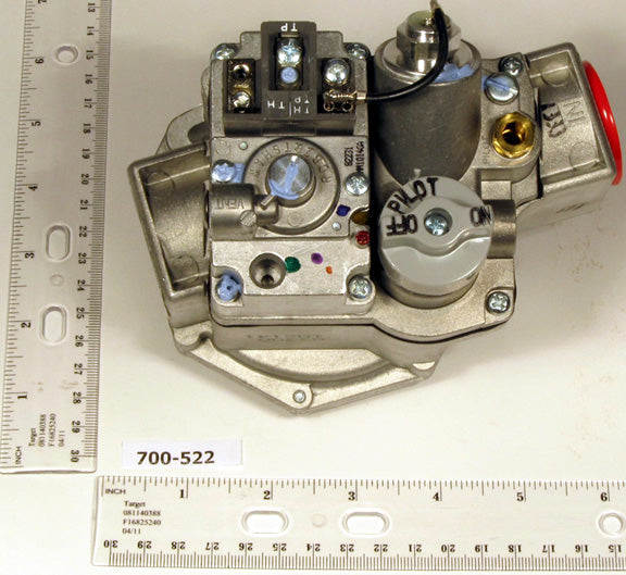 Robertshaw 700-522 1" X 1" Millivolt Natural Gas Valve With Reducer Bushings 600000 BTU