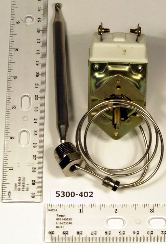 Robertshaw 5300-402 RX Direct Current Millivolt Thermostat With 24" Cap. 200-400F