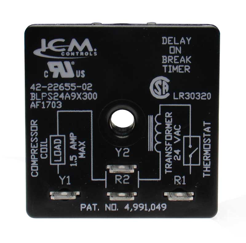 Rheem 42-22655-02 Time Delay Relay - On Delay On Break