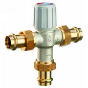 Honeywell Residential AM102C1070-UP-1LF 1" Union Propress Lead Free Mixing Valve 70-120F