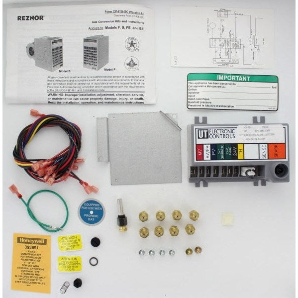 Reznor 99252 Cnv Kit Nat To LP Gas FB/E100 AH2 Replaces 99248 99246 135587