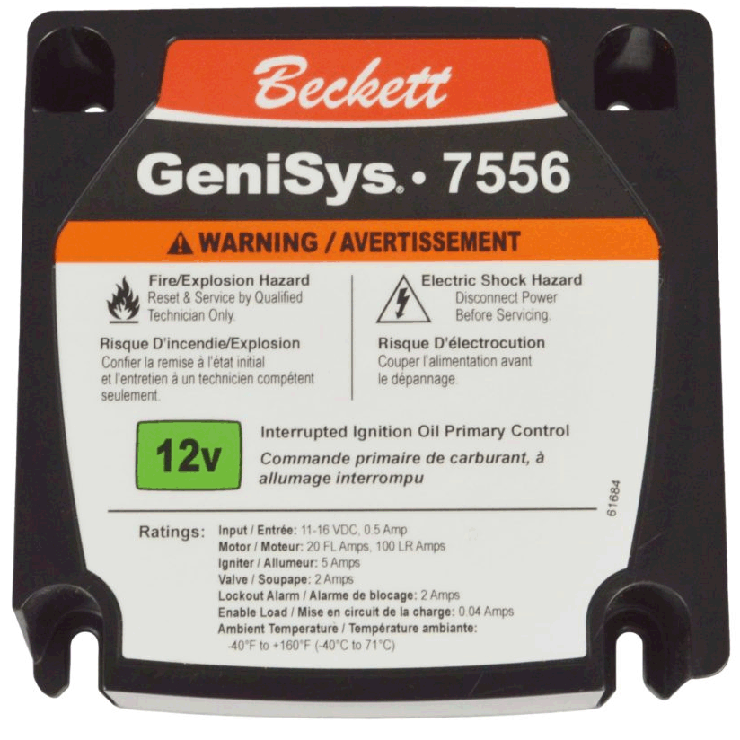 Beckett 7556A0000U 12VDC Genisys Primary Control