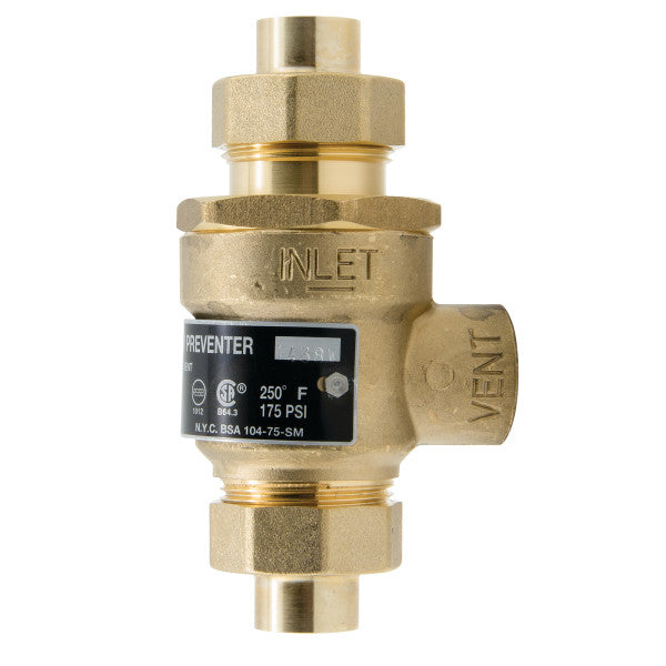 Watts 9DS-1/2-M3 Back Flow Preventer Atmospheric Vent 1/2" Sweat 0061952