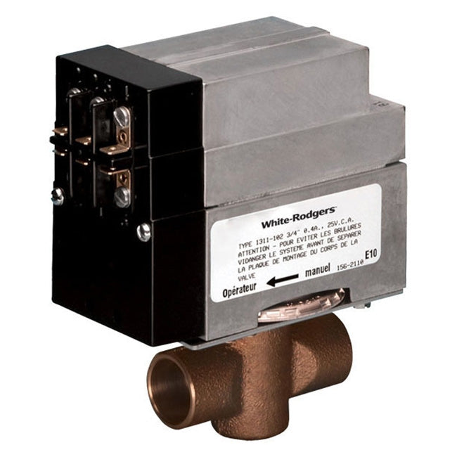 White-rodgers 1361-104 24V 1-1/4" 2 Wire Zone Valve With End Switch