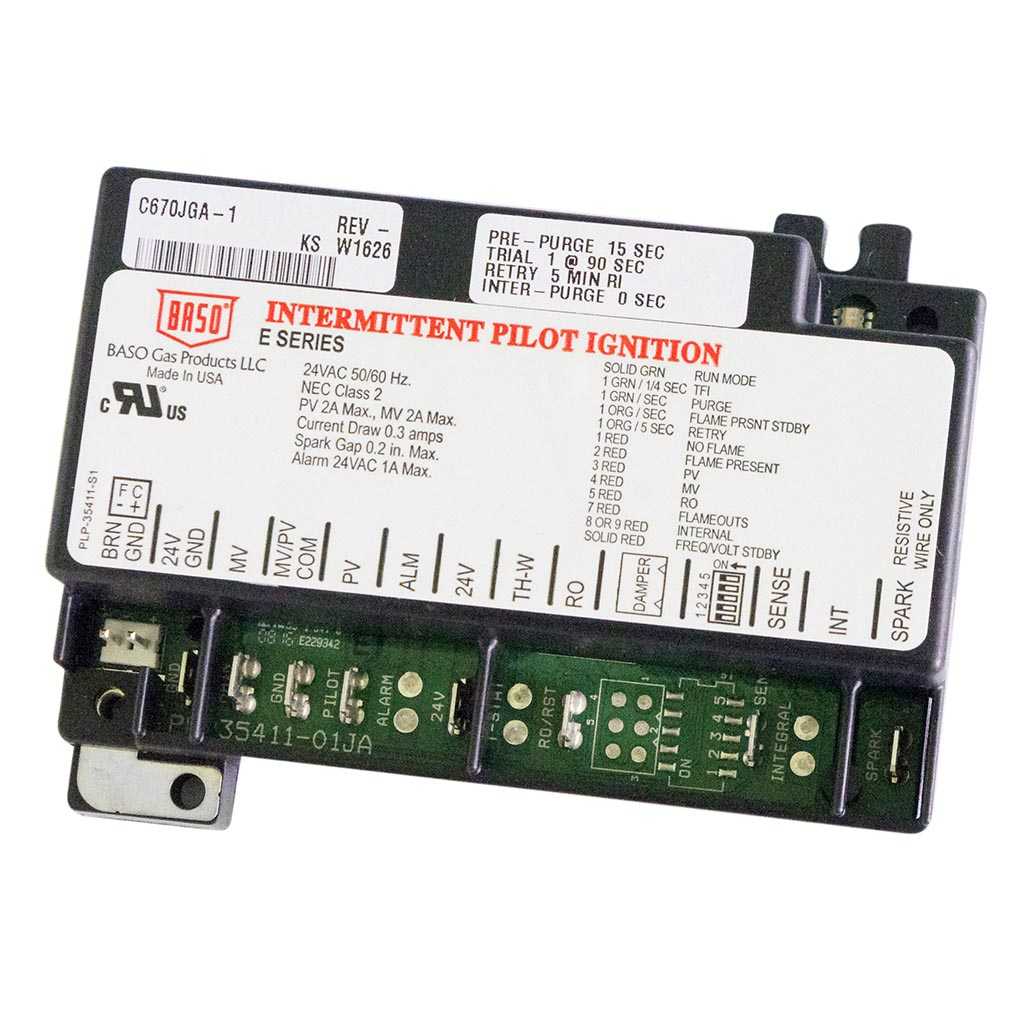 Baso GAS Products C661PGA-1C Intermittent Pilot Ignition Control For Lennox With 90 Second Trial Time 15