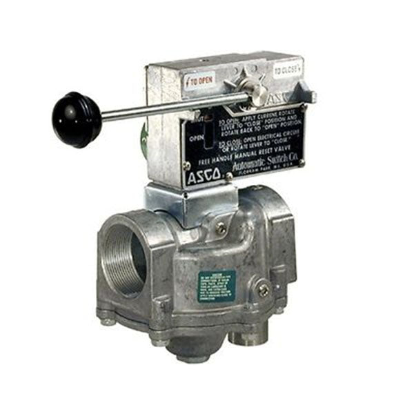 ASCO Controls 8044A004CSA 120/60 110/50 Vac 1-1/2" Npt. 2 Way N.C. Free Handle Manual Reset Gas Solenoid