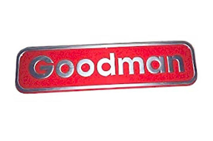 Goodman 0161R00092 Nameplate Goodman Replaces 0161R00009P (m10)