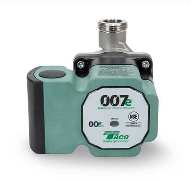 Taco 007e-SU stainless steel ECM high efficiency circulator union with compact pump and stainless steel body