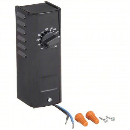 Dayton 2E869 - Line Voltage Mechanical Thermostat, Cool Only, -10 to 100 F, 120 to 277 V AC, 1 C