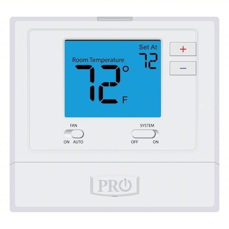 Pro1 Iaq T771 - Non-Programmable Thermostat, 1 H, 1 C, Wall Mount, Hardwired/Battery, 24 VAC