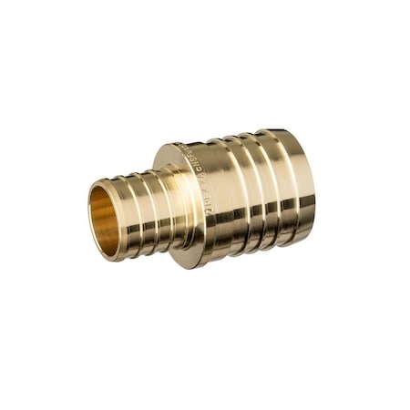 Zurn QQC76GX - Strt,Brass,Barbed11/2",Barbed11/4"