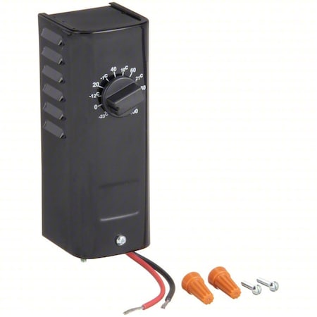 Dayton 2E815 - Line Voltage Mechanical Thermostat, Heat Only, -10 to 100 F, 120 to 277 V AC, 1 H