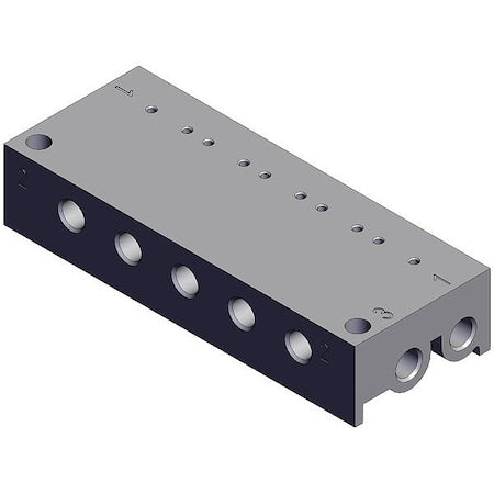 Smc VV100-S41-06-M5 - Valve Manifold,75 1/2 mm L,13 mm H