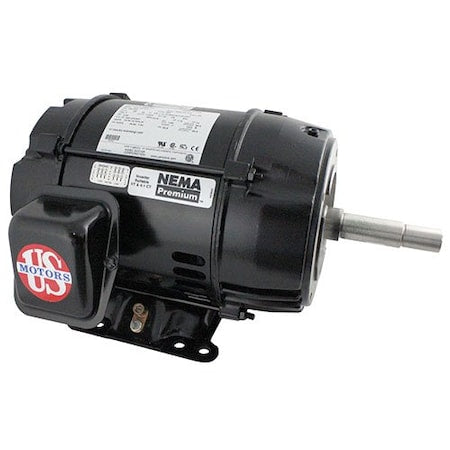 U.S. Motors EEQK1000 - 3-Phase Pump Motor, 10 HP, 213 JMZ Frame, 208-230/460 V AC Voltage, 3,525 Nameplate RPM