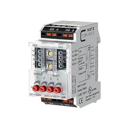 Metz Connect 110887130270 - MS/TP Module, 24 V AC/DC, 4 Outputs