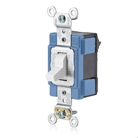 Leviton M1203-W - Lev-Lok Toggle 3-Way 15 A Extra HD White