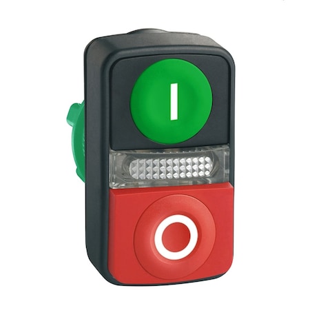 Schneider Electric ZB5AW7L3741 - Illuminated Multi-Head Operator, 22 mm, Rectangular