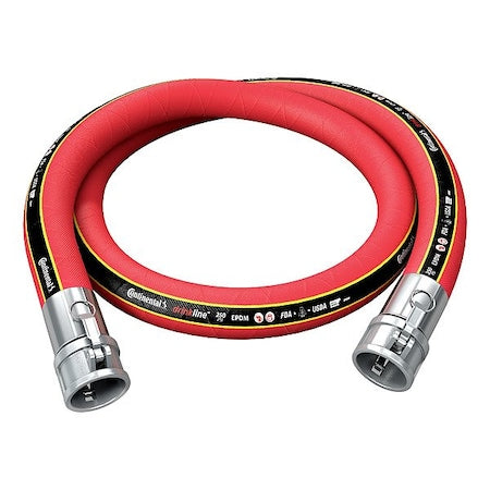 Continental DNK075-05CC - 3/4" X 5' RED DRINKLINE EPDM SS C+C