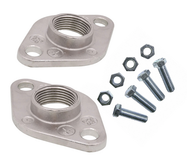 Bell & Gossett 101502LF stainless steel 1-inch pump flange set – corrosion-resistant connection component
