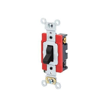 Leviton 1224-2E - Toggle 4-Way 20 A Extra HD Black