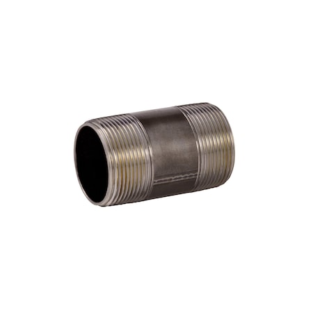 10E670 - 1-1/2" x 3" Black Pipe Nipple Sch 40 PK25