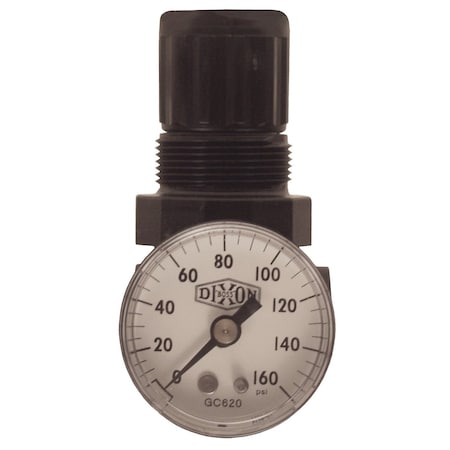 Dixon R07-200RG - Miniature Regulator,w/Gauge,1/4"