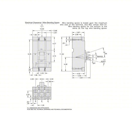 Square D LAL26350MB - Molded Case Circuit Breaker,600 V AC