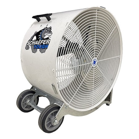 Schaefer VKM24-O - Circulating Fan,24in Dia,White,Mobile