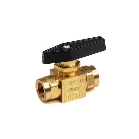 Chief 452254 - Panel Mount Ball Valve, 3/8 NPT F, 1000 PSI