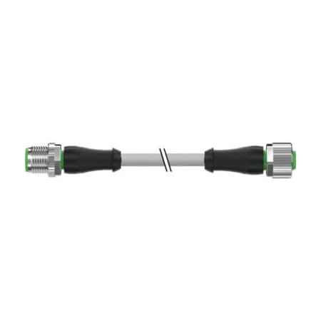 Murrelektronik 7000-40021-2140300 - Cordset,Straight,M12,Gray,22 AWG,4 A
