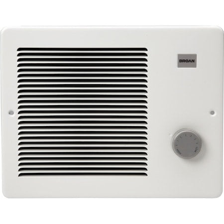 Broan-Nutone 174 - Recessed Electric Wall-Mount Heater, Recessed or Surface, 750/1500, 1125/1500 W, 120/208/240 V AC