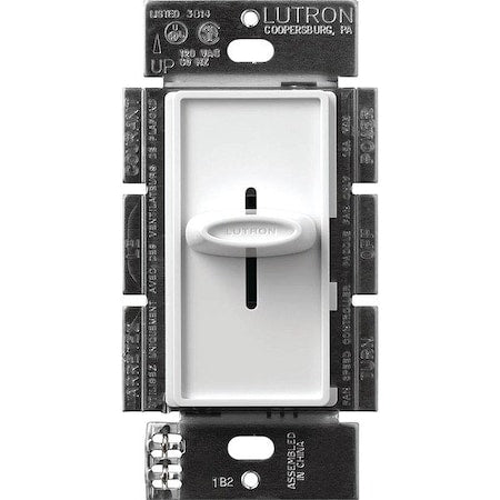 Lutron SFSQ-F-WH - Fan Control, Slide, 120 V, 1.5 Amp, 1 Pole