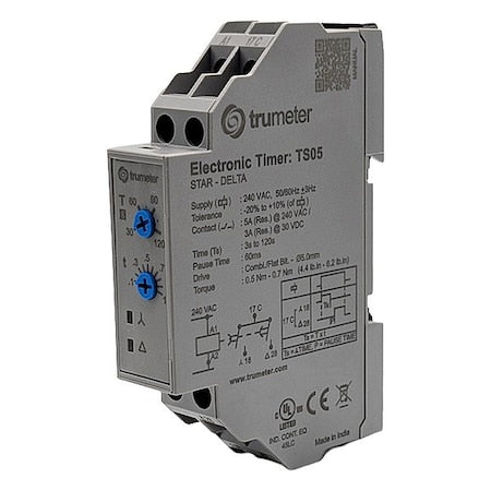 Trumeter TS05 - Time Delay Relay,110 V AC