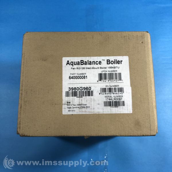Weil McLain 640-000-081 Kit-S Fan RG128 WMnt 155C