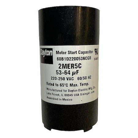 Dayton 2MER5 - Motor Start Capacitor, Round