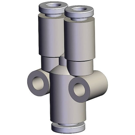 Smc KQ2U23-04A - Push-Fit Wye Fitting,White,Rigid