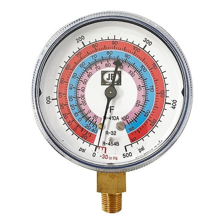 Jb Industries M2-863 - Low Side Gauge,Brass,Non-Illuminated