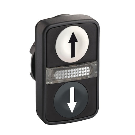 Schneider Electric ZB5AW7A1724 - Push Button Operator, Flush, Momentary / Momentary Action, Not Applicable Release, Illuminated