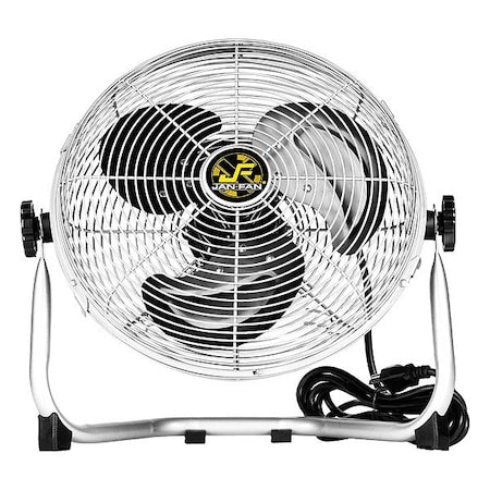 Jan Fan JF-12F-S - Mounted Fan,Yellow,12in Dia,Steel,3 Blade