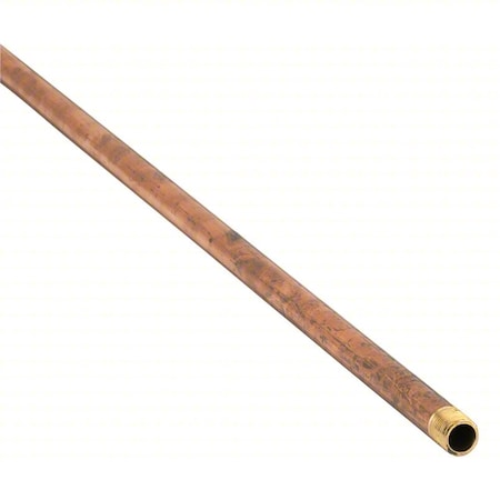 462-600 - 3/8" MNPT x 5 ft. TBE Red Brass Pipe Sch 40