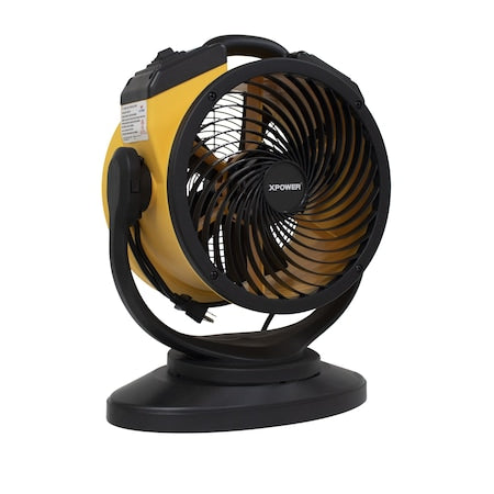 Xpower FC-100S - Multipurpose Air Circulator, 11 in Blade Dia, 115 V, 1,100 cfm, Oscillating