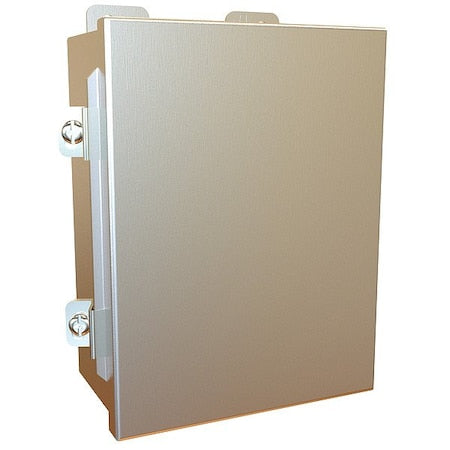 Hammond 1414N4SSG - Clamps Electrical Enclosure, 8 in H, 4 in D, 6 in W, 12, 13, 3 R, 4, 4 X, Stainless Steel